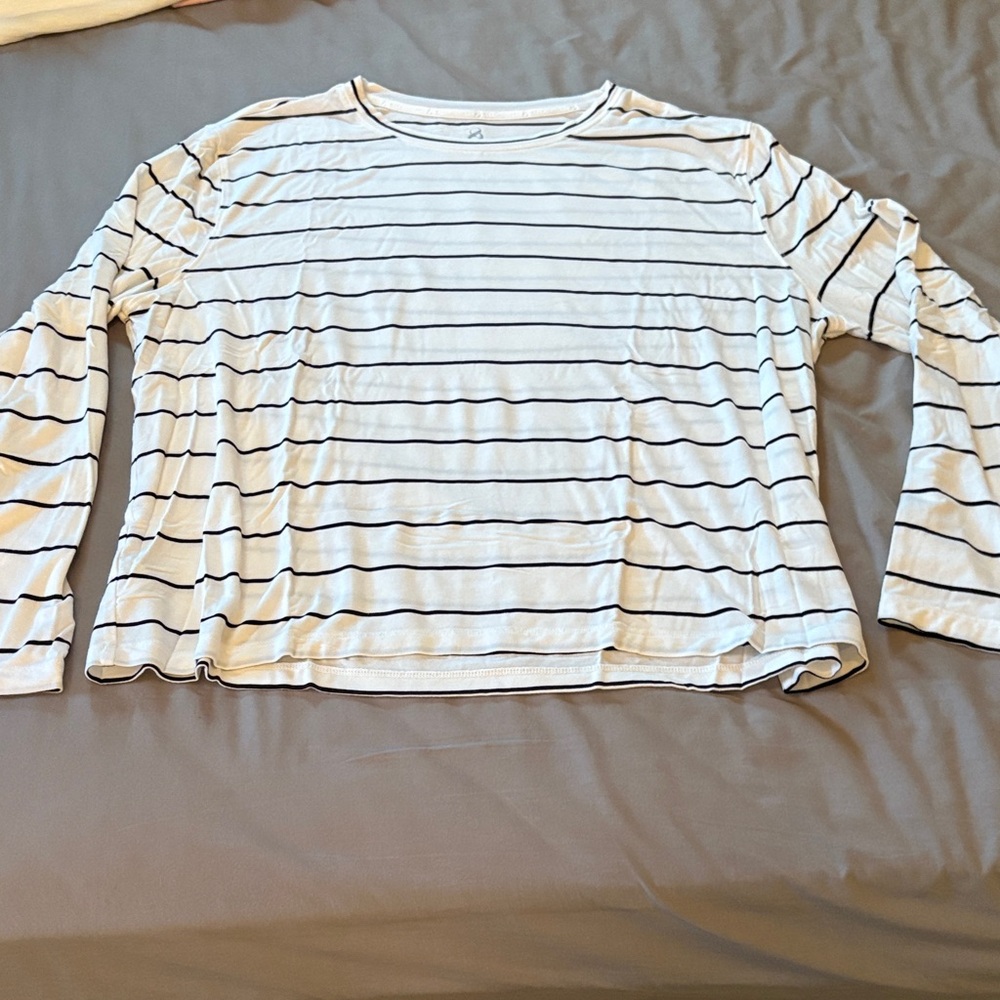 Lou & Grey Black Striped Top